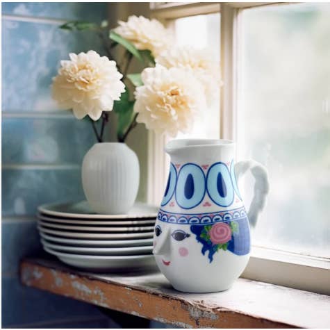 Danish Design Collective - Wholesale Jug - Bjørn Wiinblad - Dora - Porcelain Milk / Cream Jug - 18.6 oz3