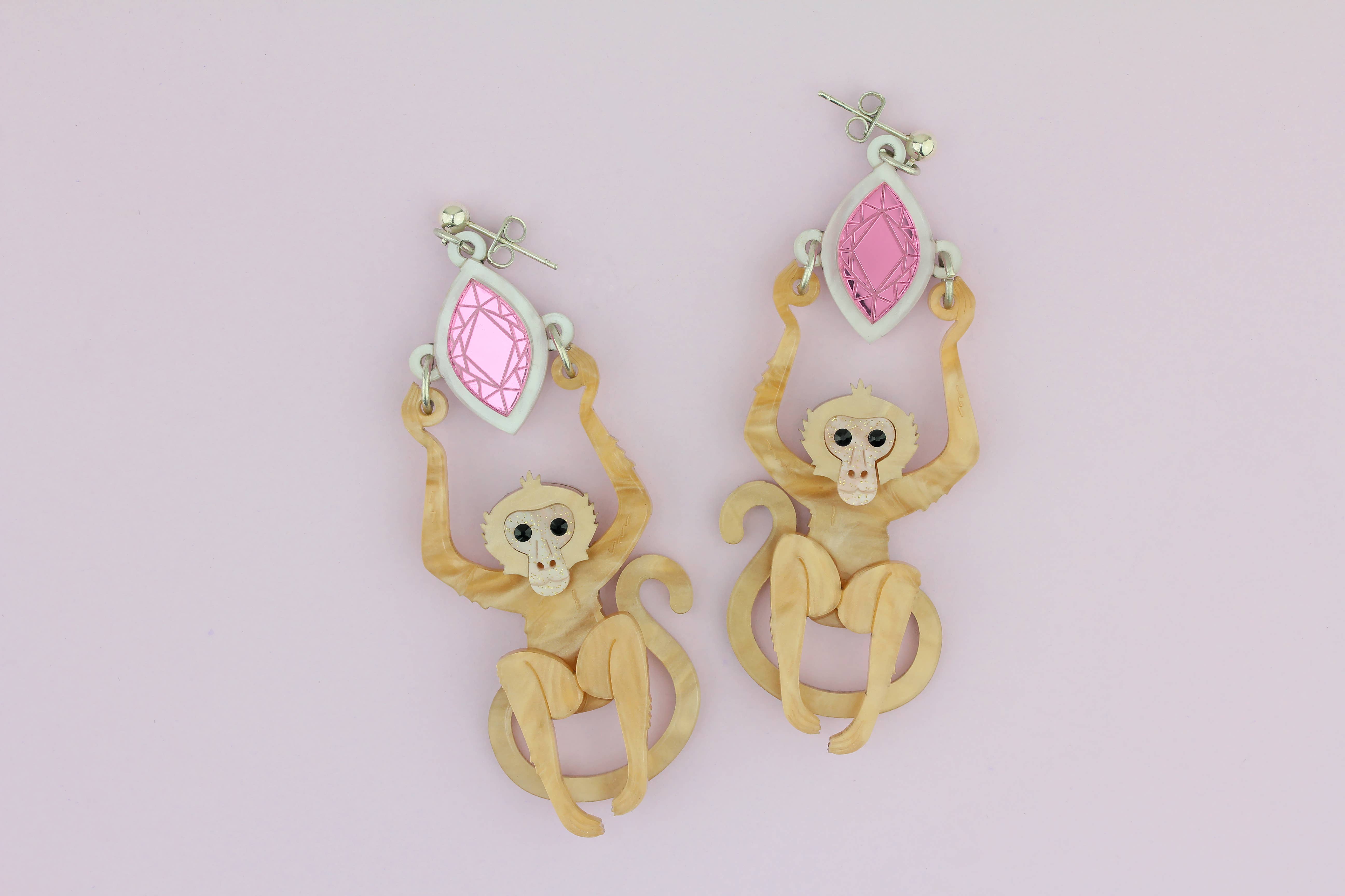 Little Moose - Wholesale Dangle Earrings - Macaque Monkey Earrings