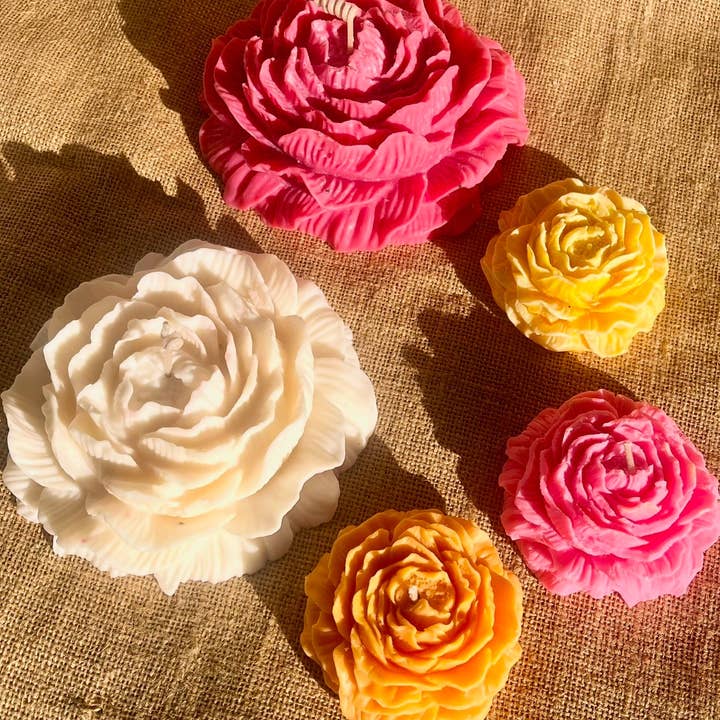 Kourage & co - Wholesale Novelty candle - Peony Flower Candle Bowl2
