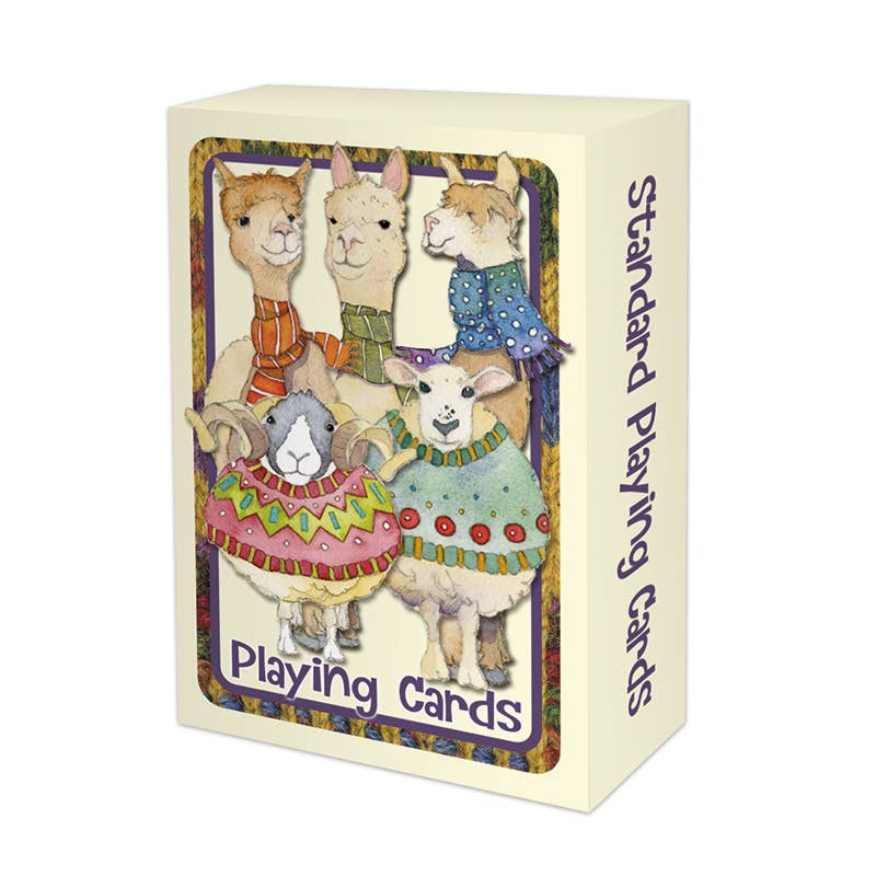 Emma Ball Ltd - Wholesale Playing Cards - Woolly Sheep & Alpaca Playing Cards1