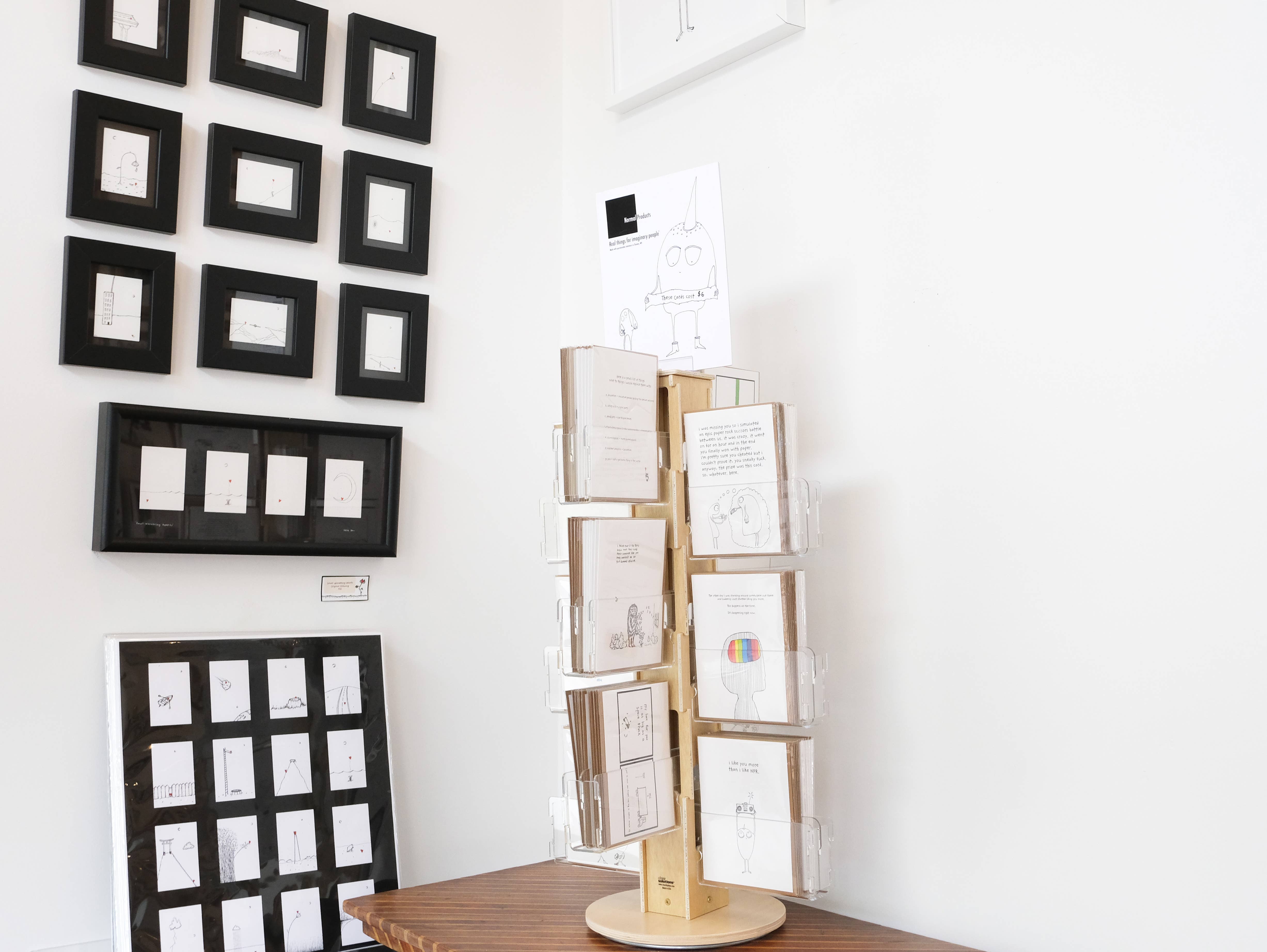 The Art of Seth – wholesale Vardagliga hälsningskort – ”Normala produkter” Bästsäljare + Kortspinner 1