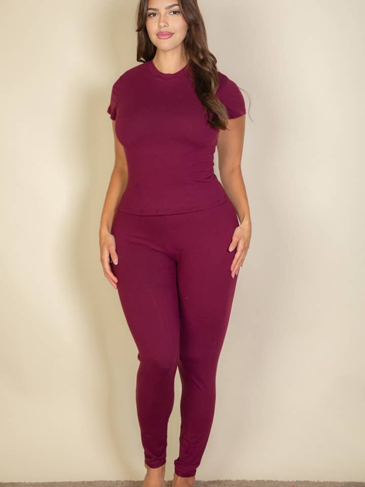 CAPELLA APPAREL - Wholesale Athletic/Lounge Leggings - Women's - Plus Basic Solid Leggings