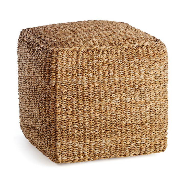 Seagrass Square Pouf for wholesale by Napa Home & Garden