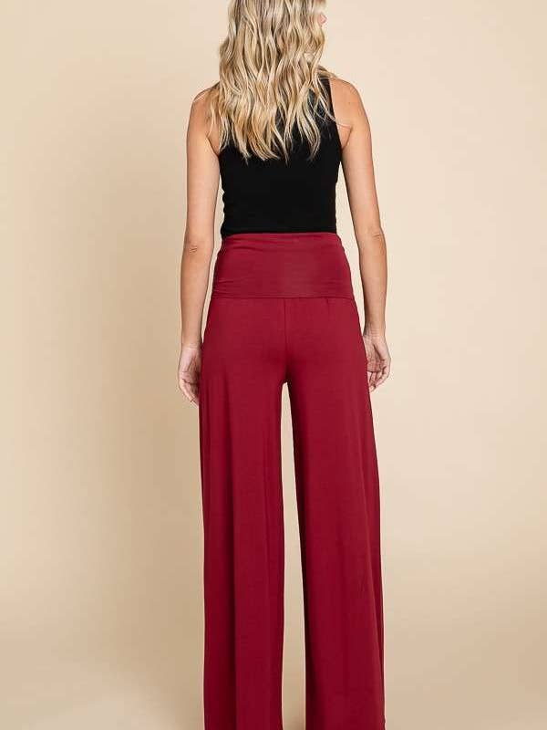 Culture Code - Wholesale Pants - Women's - CJP1763 - FOLDABLE WAIST BAND PALAZZO PANTS14