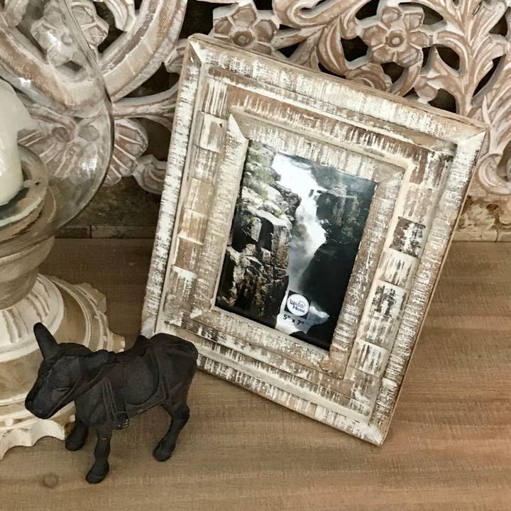 Wilco Home - Wholesale Picture Frame - Upcycled Wood 5" x 7" Big Bend Frame