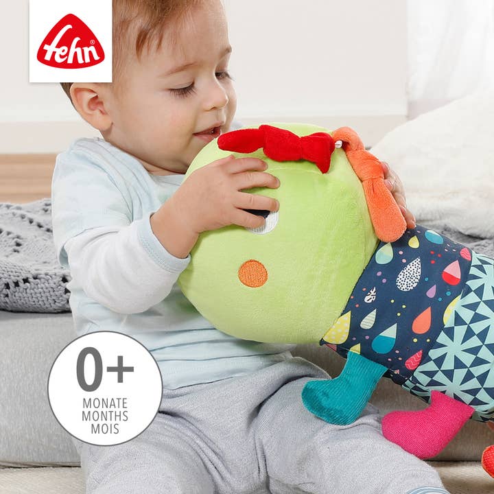 Fehn - Wholesale Crinkle Tag Toy - Baby - Caterpillar crawling roll - crawling aid - motor skills toy2