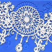 Molde de encaje de silicona: Garden of Eden para venta al por mayor de Crystal Candy Unique Cake Decorations