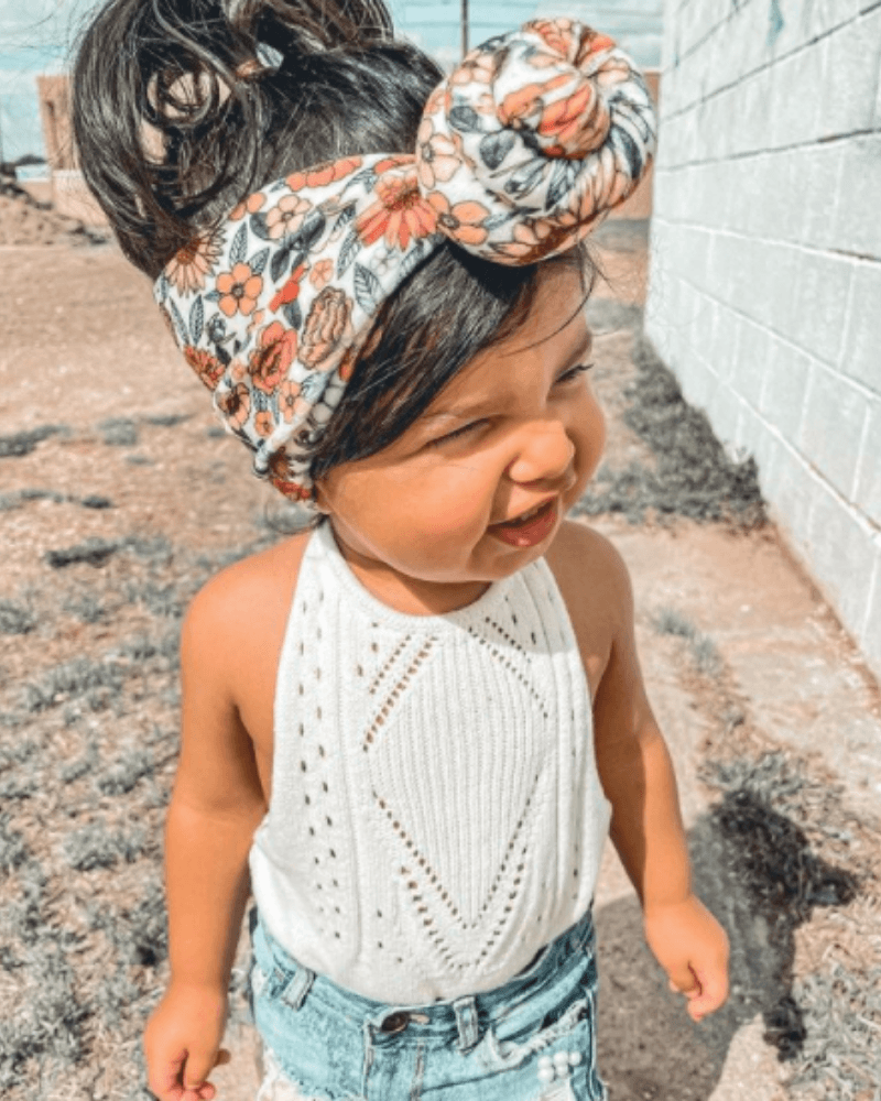 Bailey's Blossoms - Vente Body (sans pieds) – bébé - Barboteuse dos-nu en crochet Drake - Gardenia1