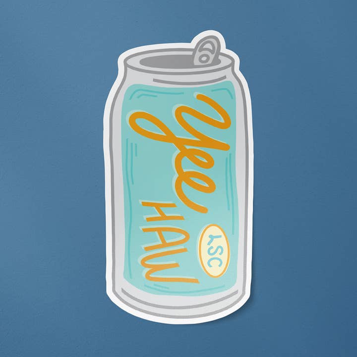 Yee Haw Tall Boy Can Sticker for wholesale by Little Something Co.