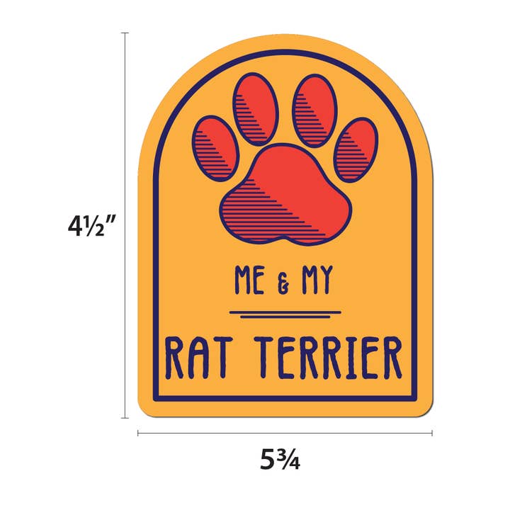 Imagine This Company – Großhandel Magnete – Fenstermagnet „Me and My Rattenterrier“4