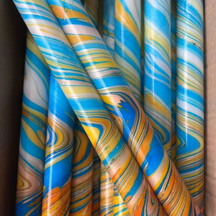 The Colour Emporium - Wholesale Tapered candle/candlestick - Marbled Candles Individual8