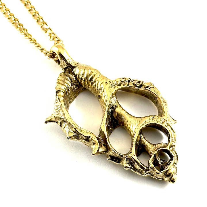 Organic Casting Collection - Dog Conch Shell halskæde for engroshandel hos Crunchy Diva Designs