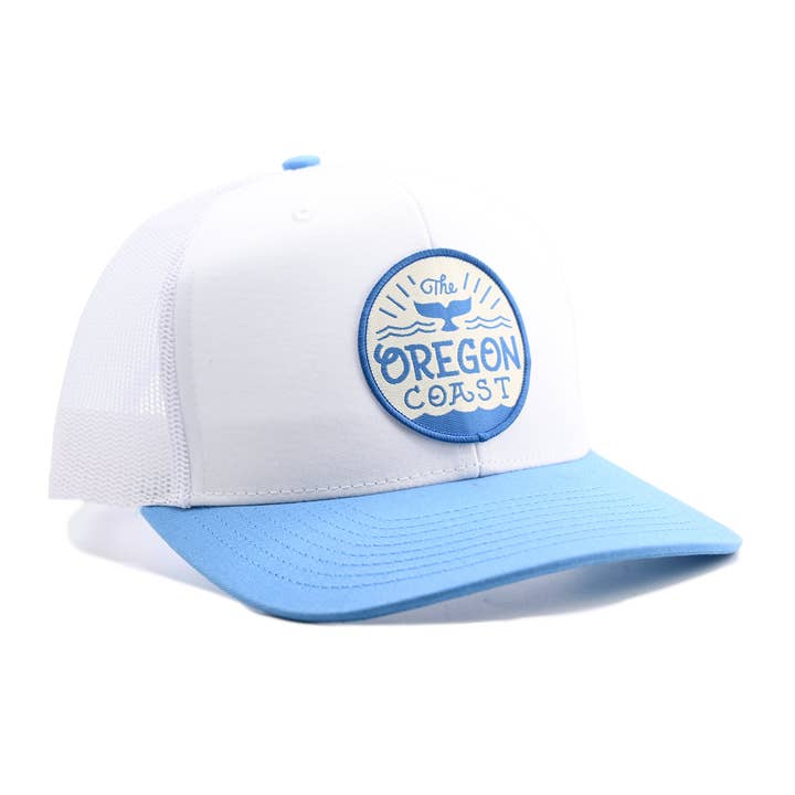 Oregon Coast Whale's Tail - Trucker Hat for wholesale by Patchmarks