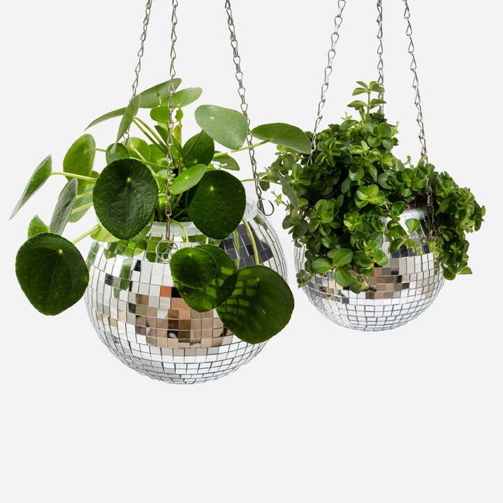 L'expressionist - Wholesale Hanging Planter - Mirror ball disco plant pot cover 20 cm2