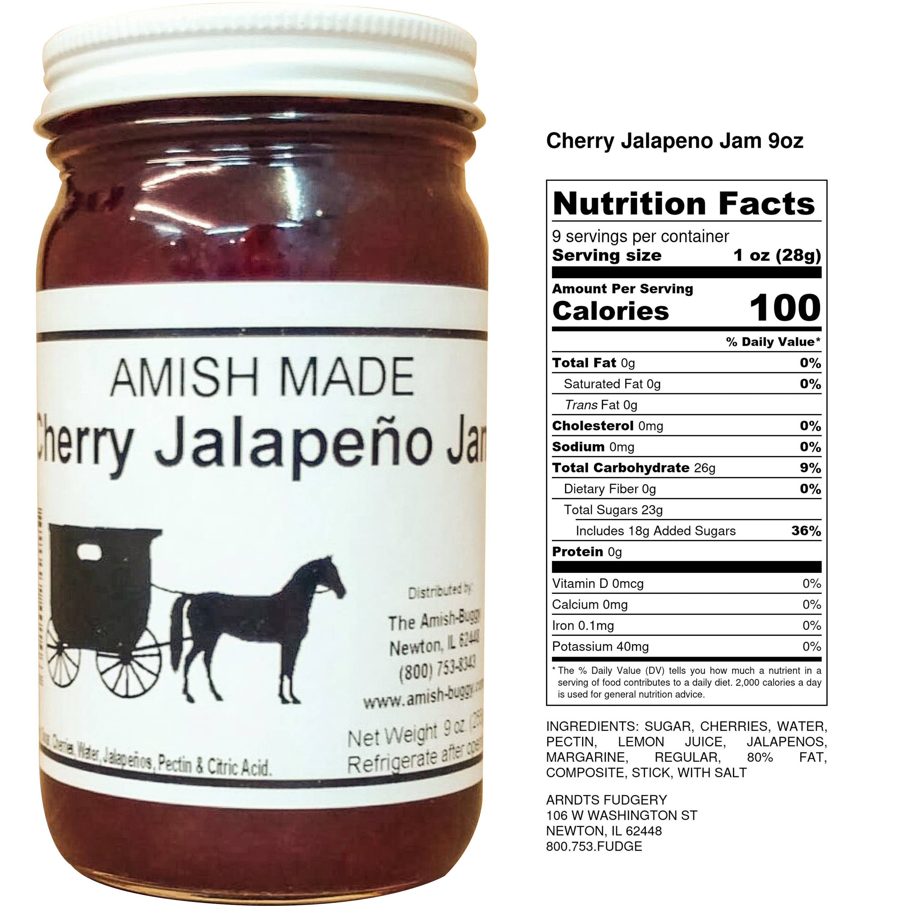 Arndt's Fudgery LLC - Wholesale Jam/Jelly - Amish made Jam and Jellies - 8 oz.26