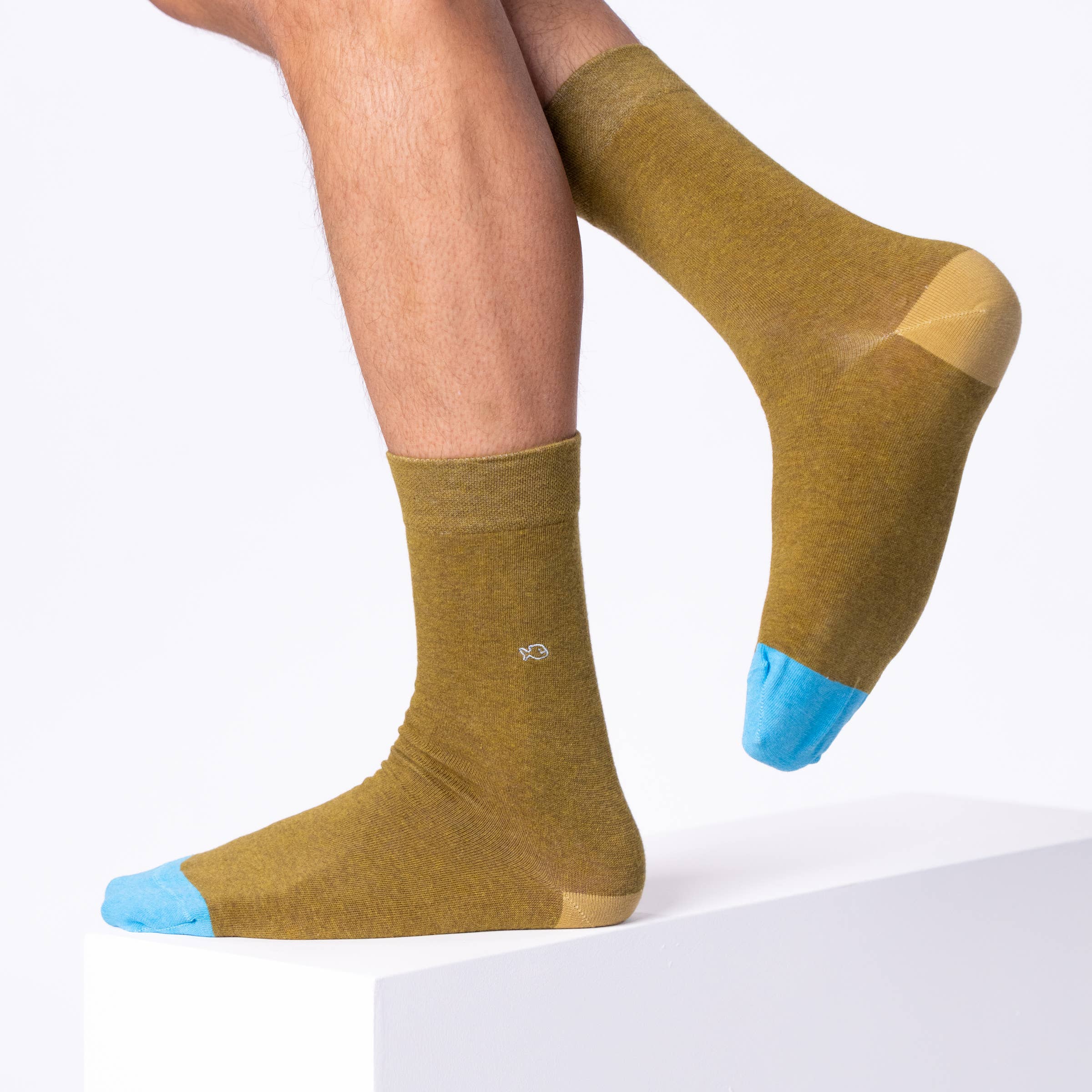 BILLYBELT - Wholesale Socks - Men's - Solid Olive Combed Cotton Socks3