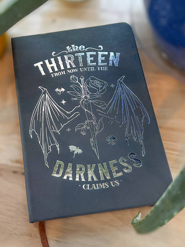 Until Darkness Claims Us Fantasy Silver Foil Journal (A5) for wholesale by Charmed by Nathalie Ann