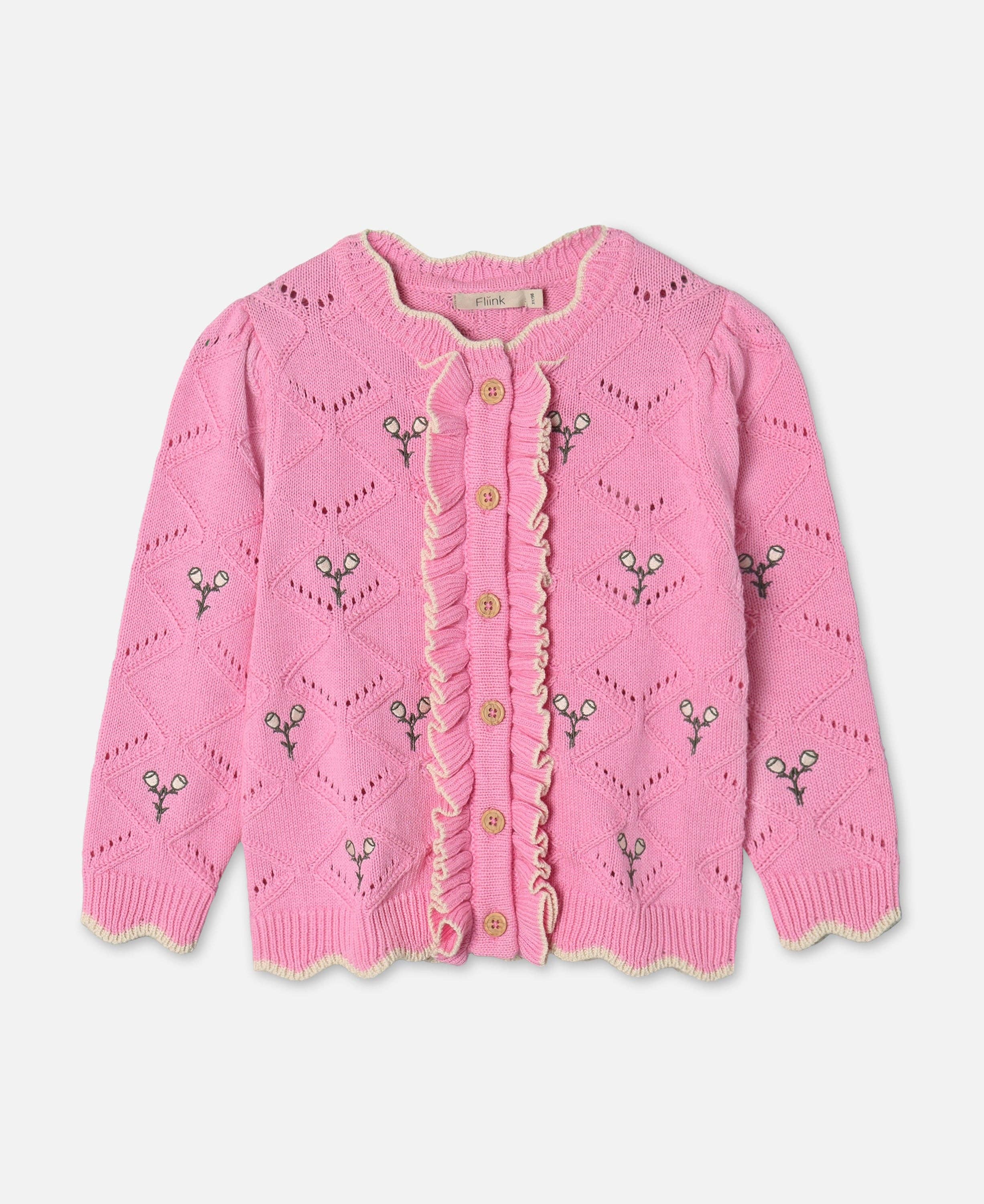 Fliink – wholesale Cardigan – Kids – MELA FLOWER CARDIGAN0