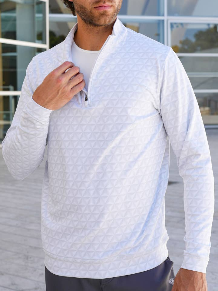 USA Palm - Wholesale Sweatshirt - Unisex - Cloud 1/4 Zip64
