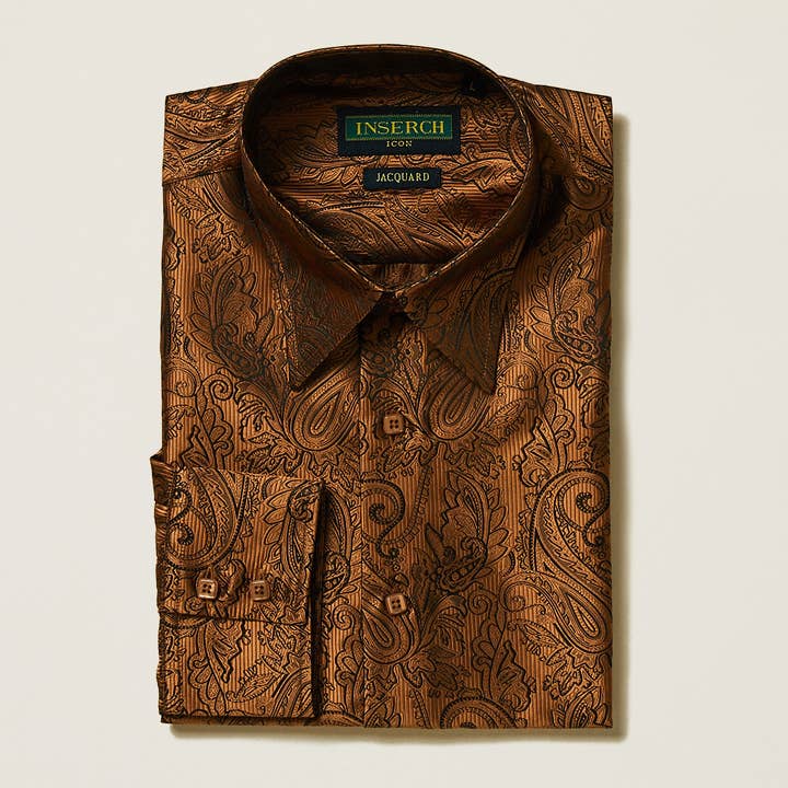 Camicia Paisley Jacquard — Colori Originali per la vendita all'ingrosso da parte di Inserch