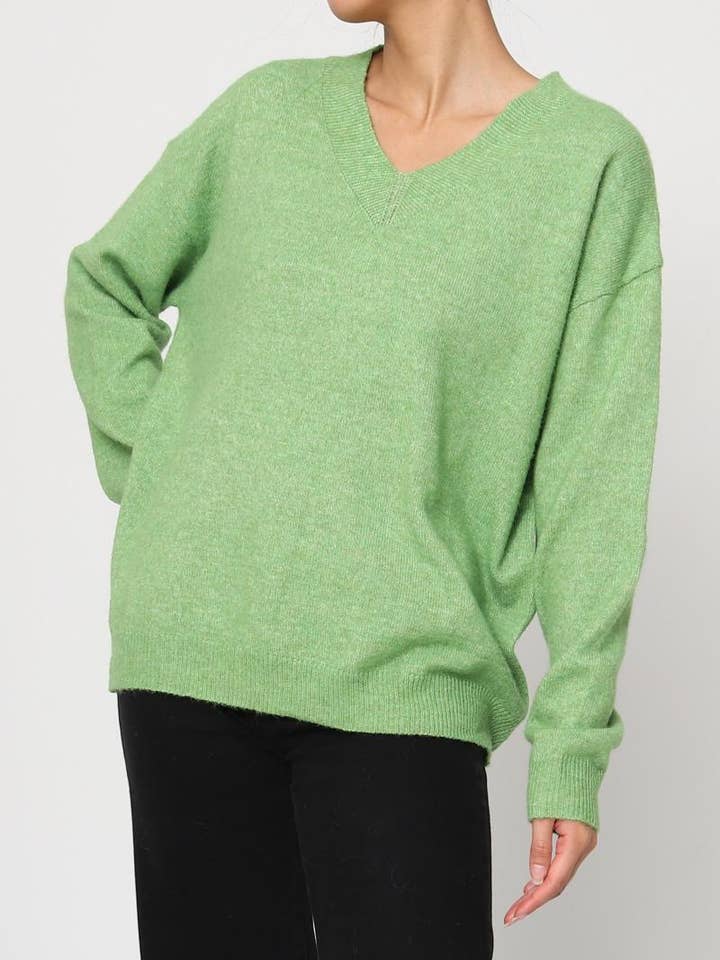 DIX-ONZE - Wholesale Knit Sweater - Women's - V-Neck Sweater – Soft Knit & Comfortable Fit20