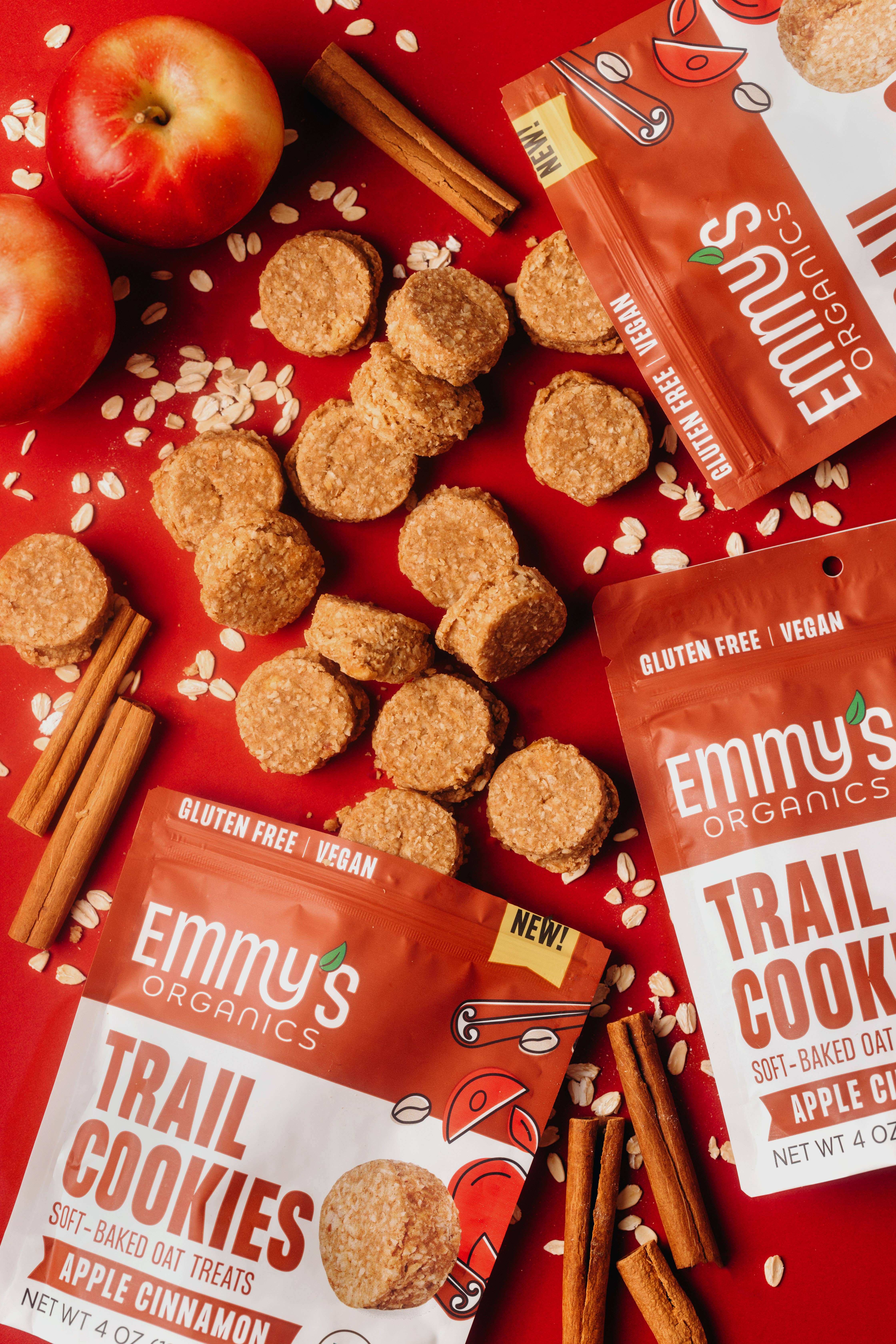 Emmy's Organics - Wholesale Cookie - Apple Cinnamon Trail Cookies 4oz Master Case (24 units)4