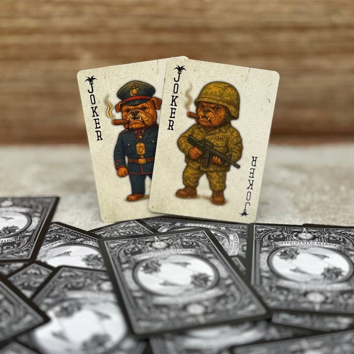 History America - Wholesale Playing cards - “Marines” – Premium Casino-Grade Patriotic Playing Cards | Standard Size2