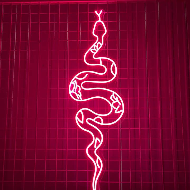 Neonschild mit Schlangenmotiv, Motiv: Schlange, langlebiges Dekor für den Großhandel von Glow Neon