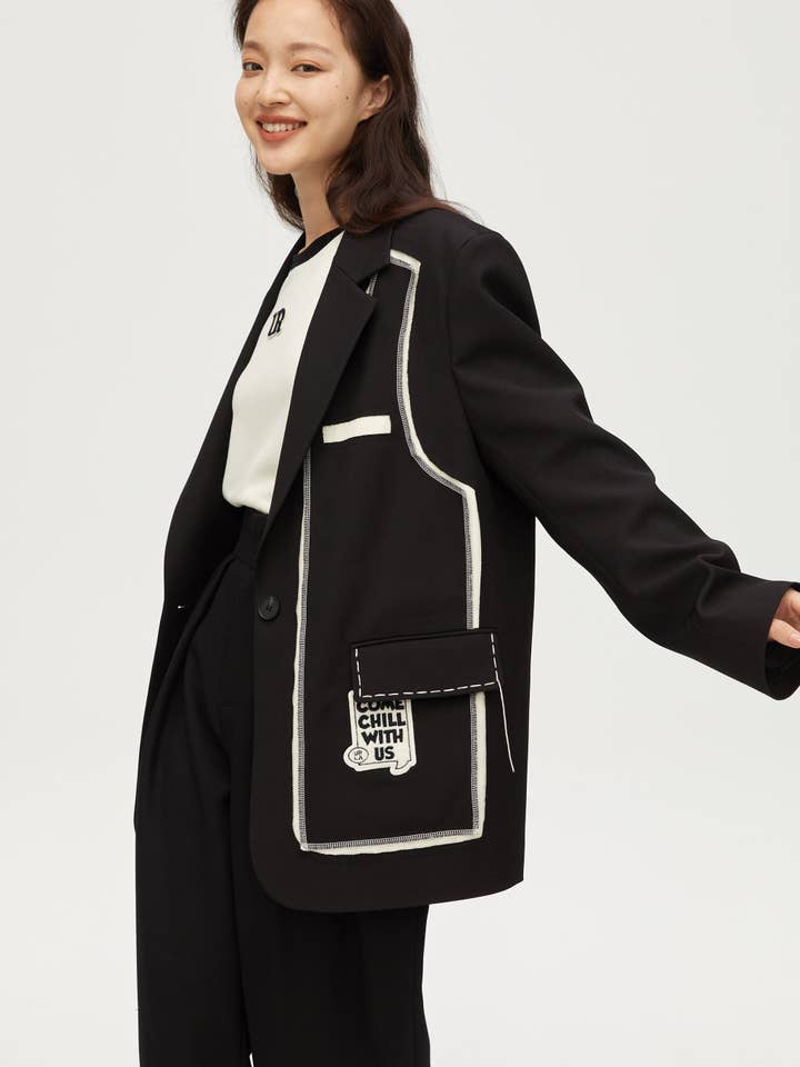 Urlazh - Wholesale Blazer - Women's - Structured Suit-Blazer1