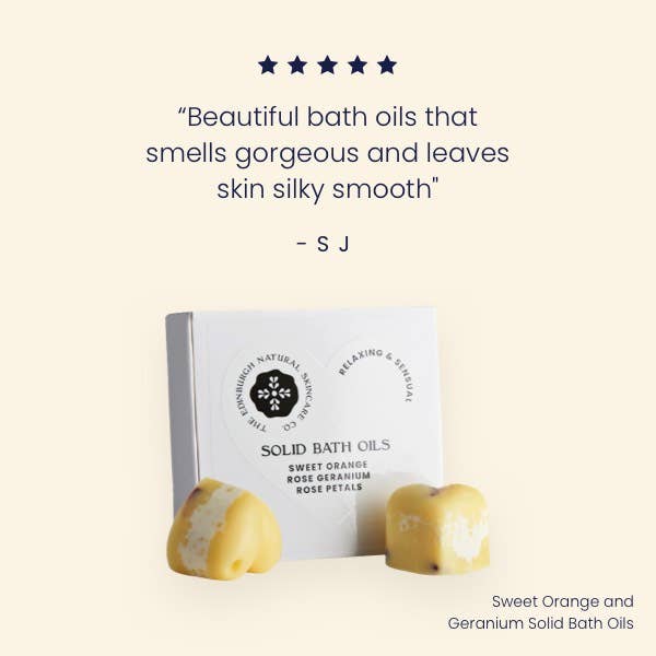The Edinburgh Natural Skincare Company - Wholesale Bath/Body Oil - Orange and Geranium Solid Bath Oils2