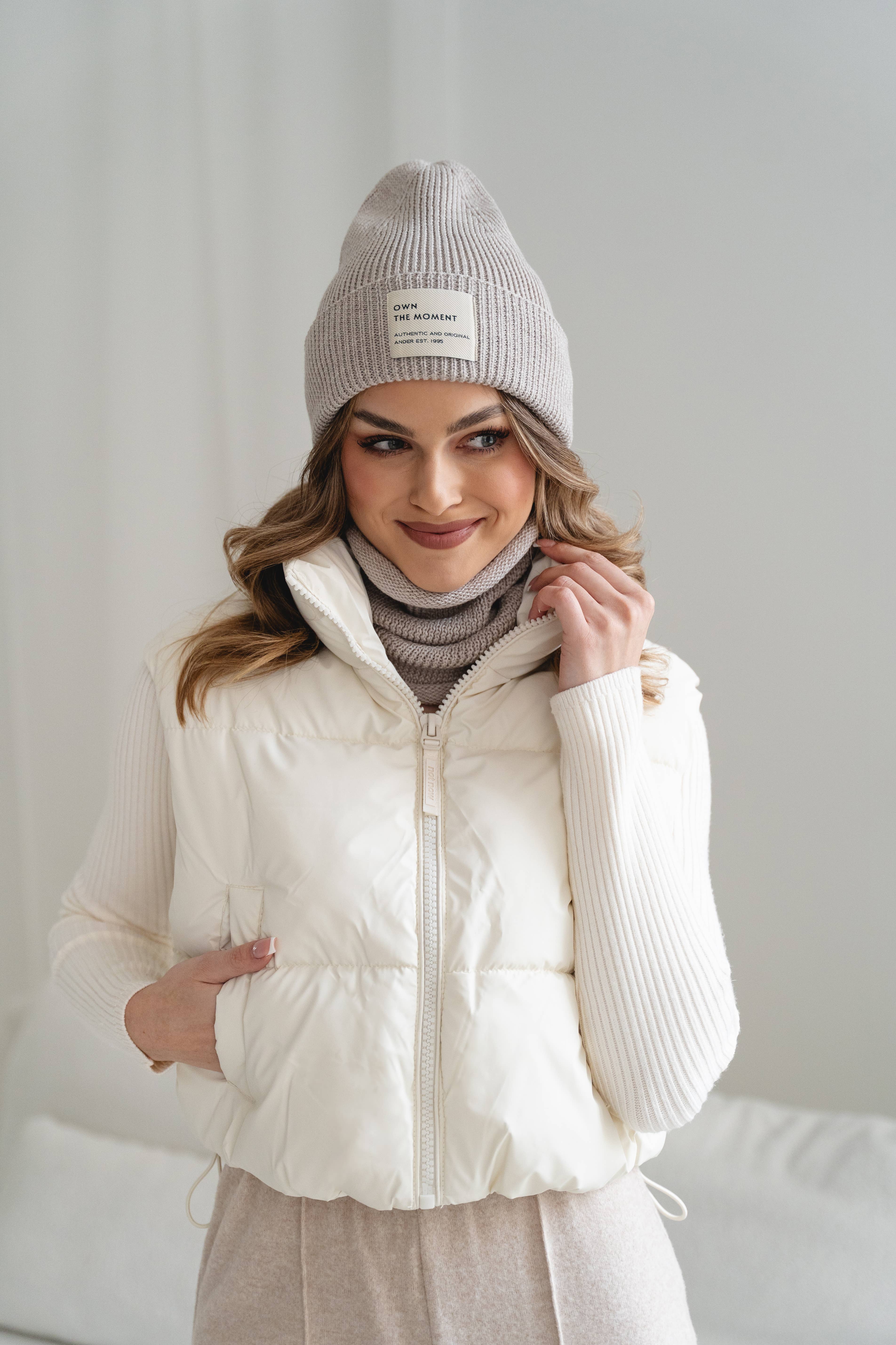 Ander - Wholesale Beanie - Women's - New Brigid 100%  Merino Wool set! Beanie + snood made in PL3