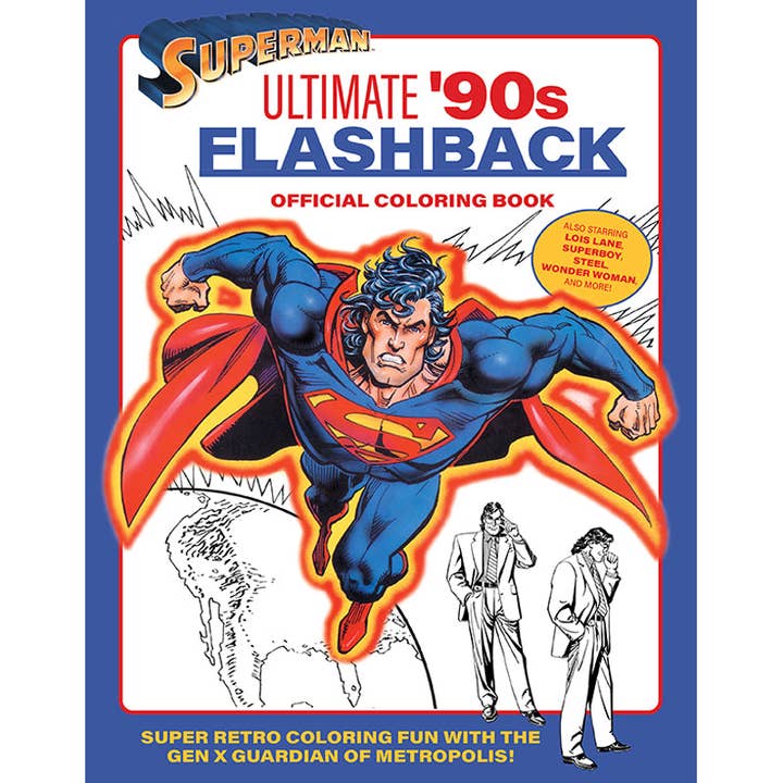 Superman: Ultimate '90s Flashback Official Coloring Book for wholesale by Insight Editions - #1 Pop Culture Publisher