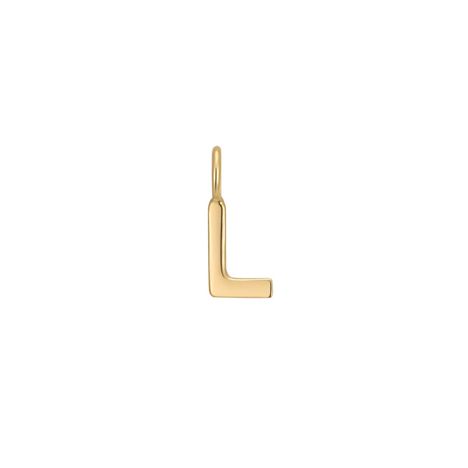 WJW - Wholesale Individual Charm/Pendant - Permanent Jewelry 14K Solid Gold Initial Charms11