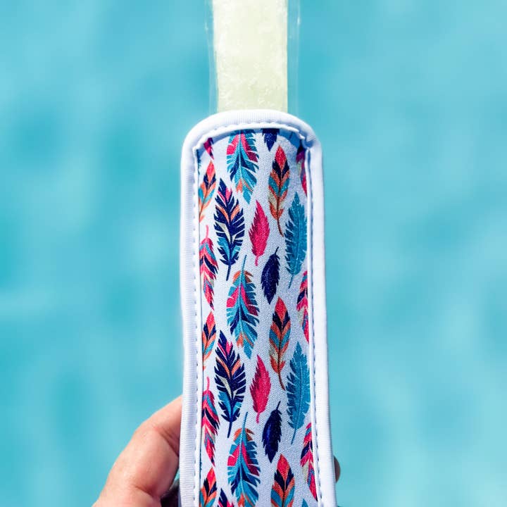 Harris Girls & Co. - Wholesale Kitchen Tool/Gadget - Neoprene Popsicle Holder "Feathers"