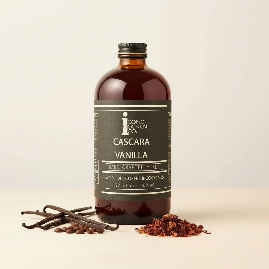 Iconic Cocktail Co - Wholesale Cocktail Mix/Syrup - Cascara Vanilla - Handcrafted Cocktail Mixer