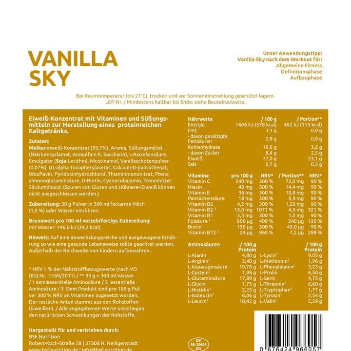 BSF Nutrition - Wholesale Protein/Superfood Powder - Whey protein6