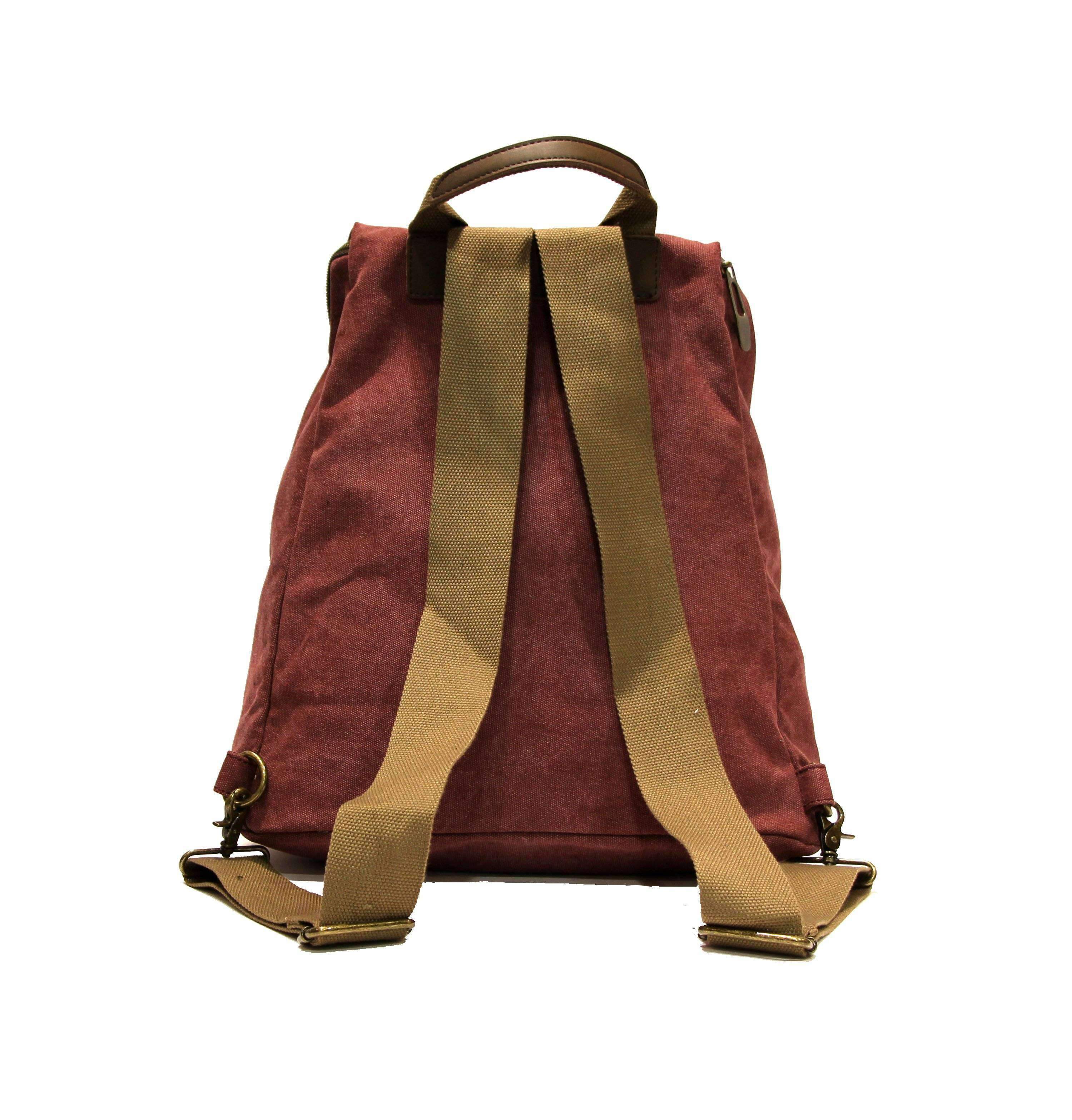 ZEDE PARIS - Wholesale Backpack - Women's - SAINT-PAUL - Canvas and leather backpack66
