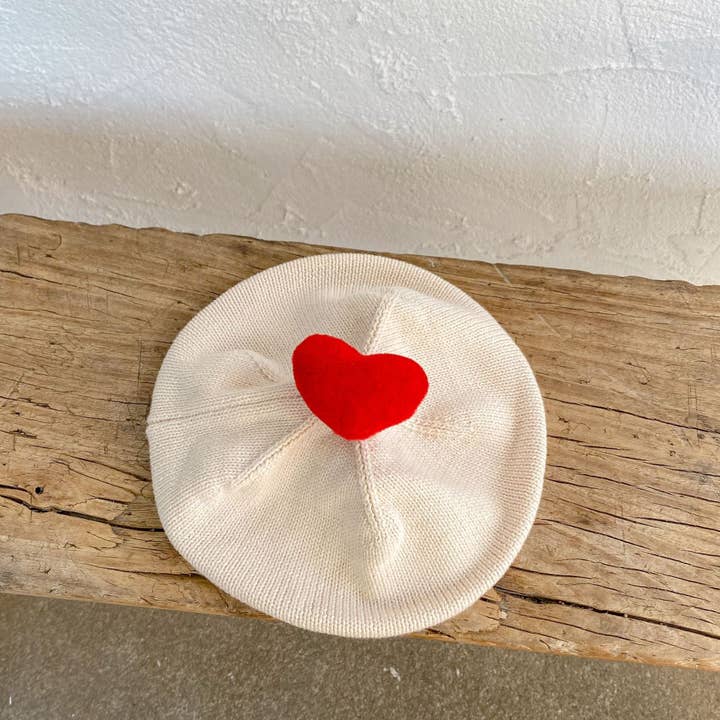 MyKids-USA® - Wholesale Newborn/Knit Hat - Baby - Baby Solid Color Heart Patched Design Knitted Hat13