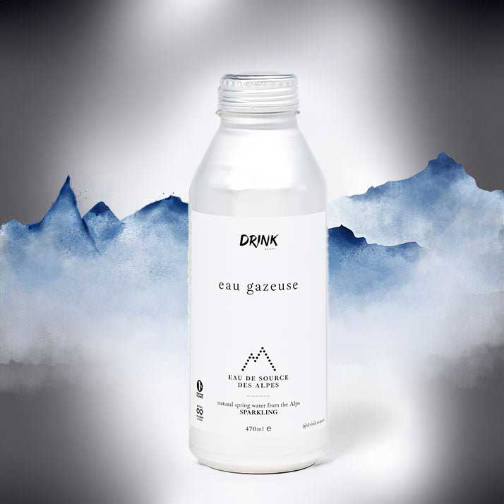 Drink Waters - Wholesale Sparkling Water - Carbonated Natural Spring Water from the Alps. Aluminium.0