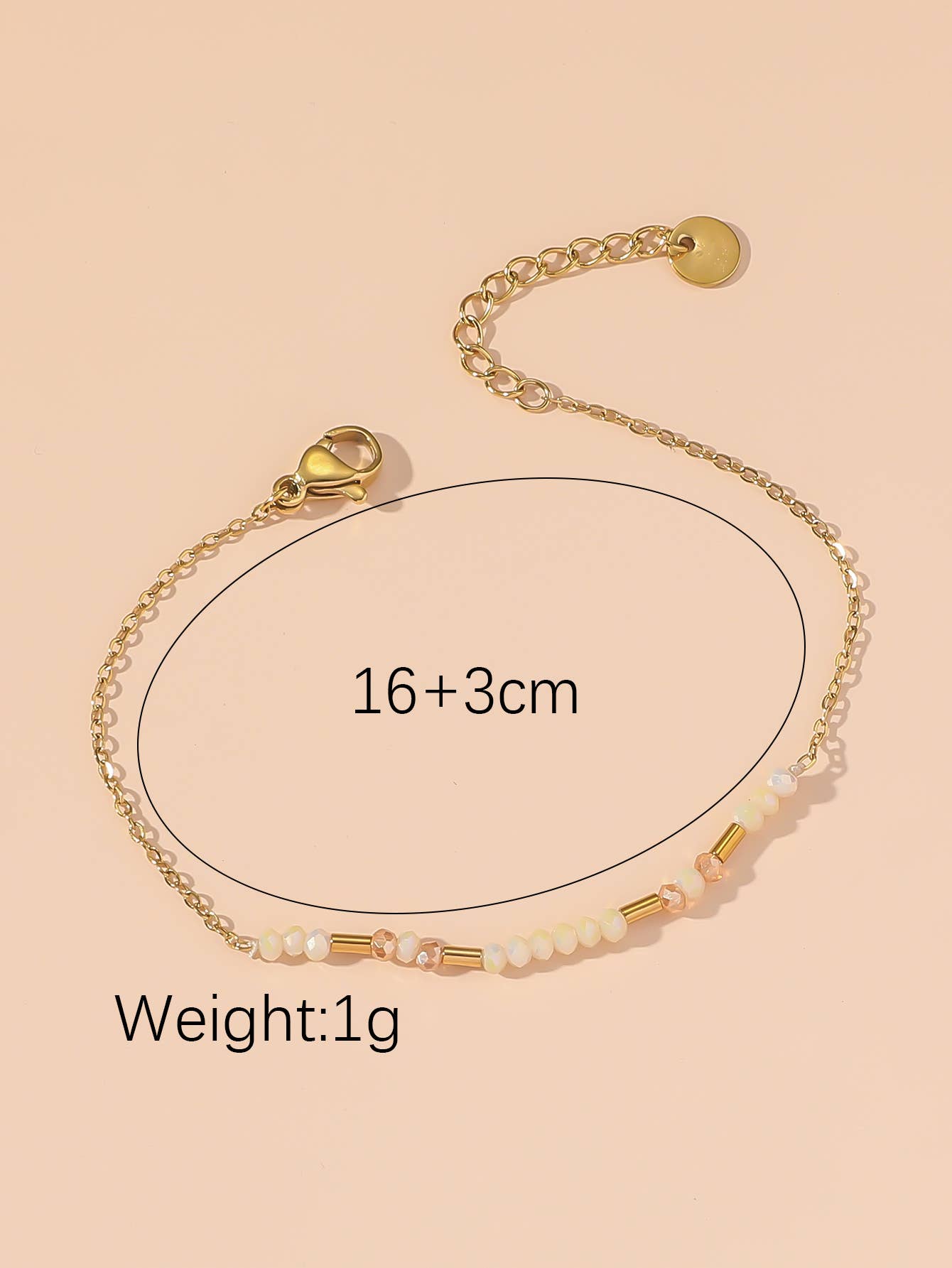 Blossom bijoux - Venta al por mayor Juegos de joyas - Set de 3 pulseras de acero inoxidable con cadenas ajustables6