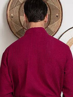 Lotus Linen - Vente Peignoir – homme - Peignoir de bain en nid d'abeille pour homme - Absorbant, léger43