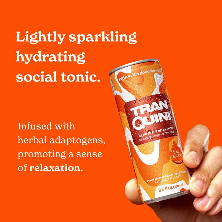 Innoviom Brands - Wholesale Non-Alcoholic Aperitif/Mocktail - 12pk Ginger Lemongrass Sparkling Adaptogen Drink