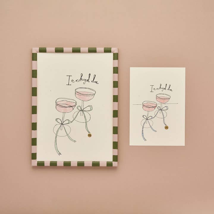 Iechyd da print for wholesale by Buddug