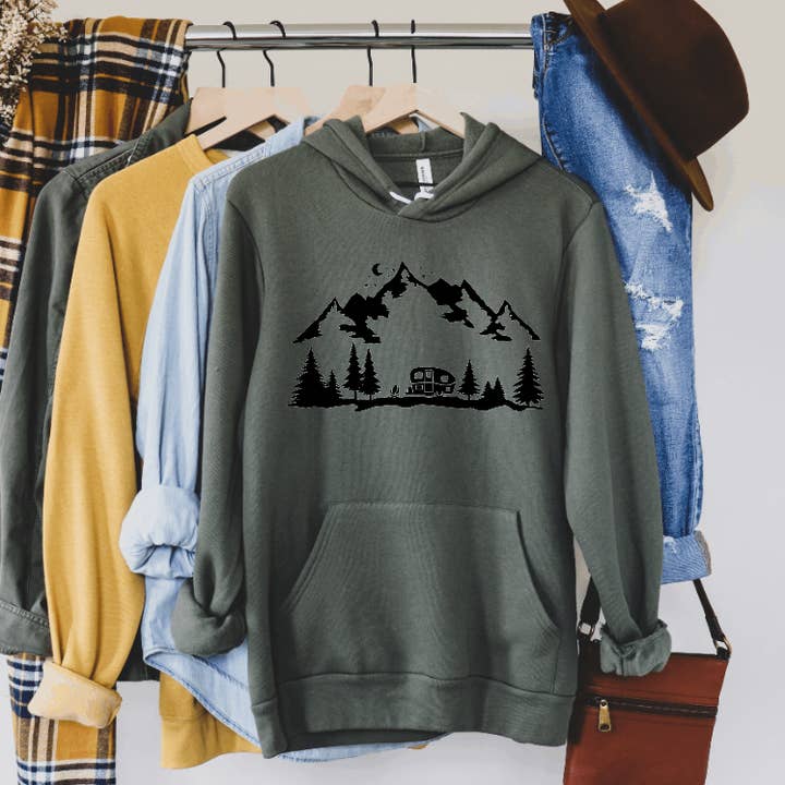 Mountain Camper Hoodie #161 för wholesale av Tron Tron Graphic Wear