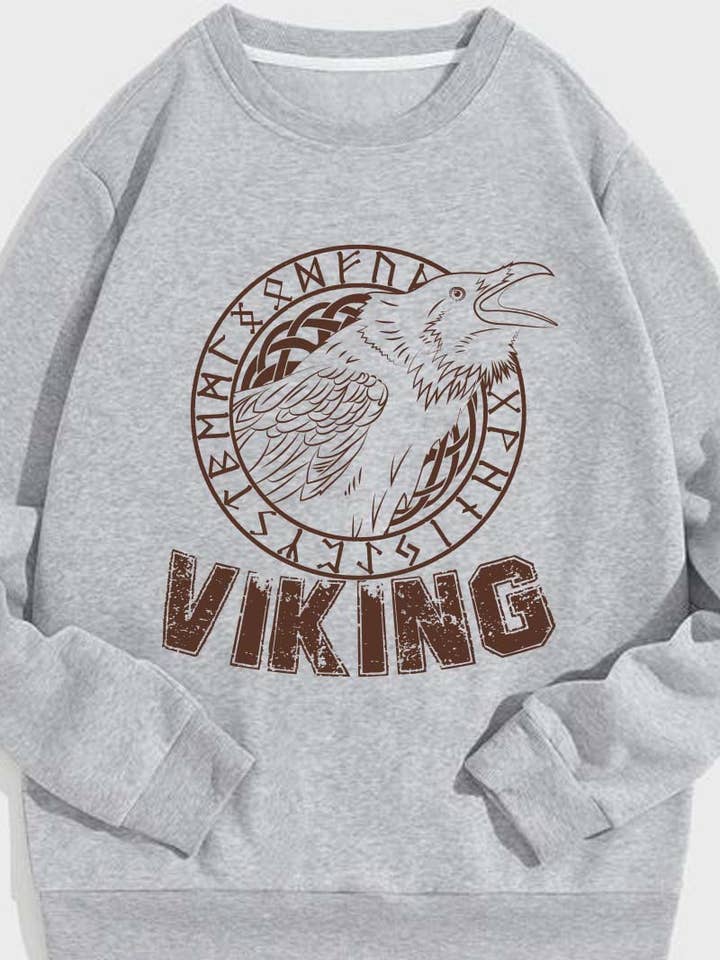 M8056-SW VIKING graphic sweatshirts for wholesale by HARANG