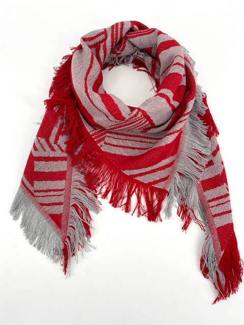 Maison Unik Accessoires - Wholesale Scarf - Unisex - Triangle woven scarf Made in France - Acrylic Wool2