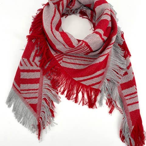 Maison Unik Accessoires - Wholesale Scarf - Unisex - Triangle woven scarf Made in France - Acrylic Wool2