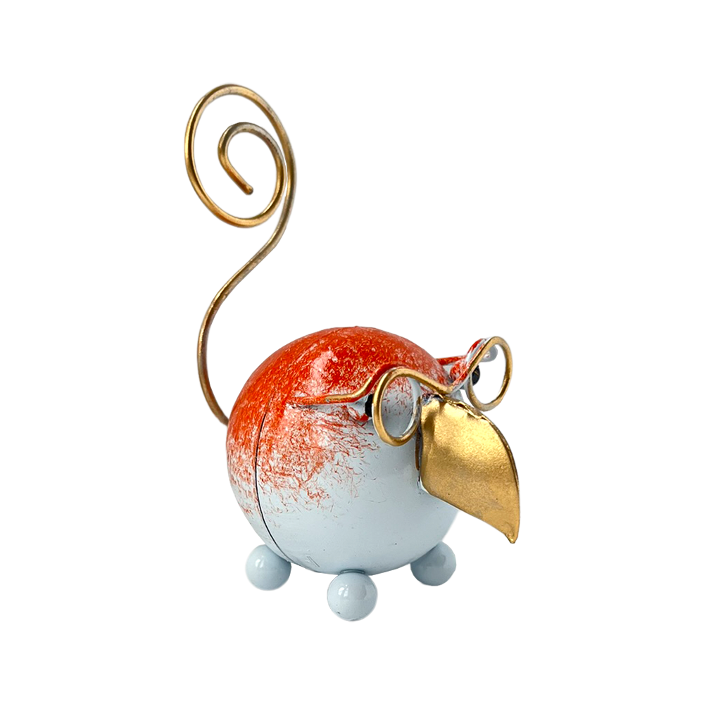 VIE - Venta al por mayor Figura decorativa - Extravagante animal de cola rizada de metal, aproximadamente 8 x 7 x 4 cm38