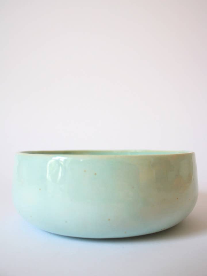 Frühstücksschale in Mintgrün für den Großhandel von andrea frieling ceramics