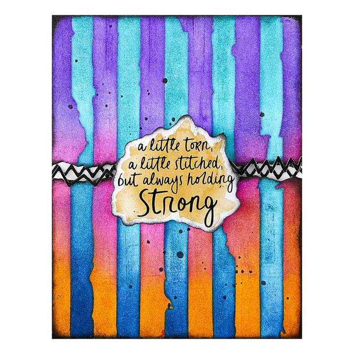 Hero Arts + Spellbinders Wholesale - Wholesale Stencil/Craft Die - Tattered Stripes Stencils from the Beautifully Imperfect Collection4